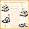 Costway 4-in-1 Baby Walker Foldable Activity Push Walker Adjustable Yellow/Blue/Red/Black/White/Deep Pink/Purple